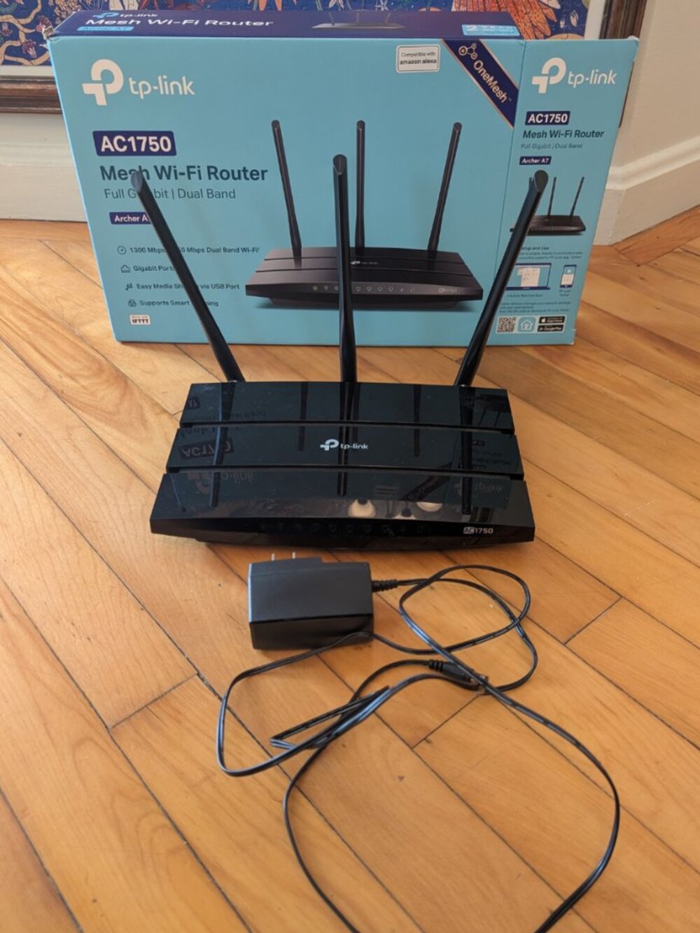 TP-Link Archer A7 AC1750 Smart Wi-Fi Router (OneMesh Compatible)
